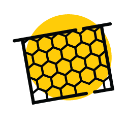 Ikona ramka pszczela